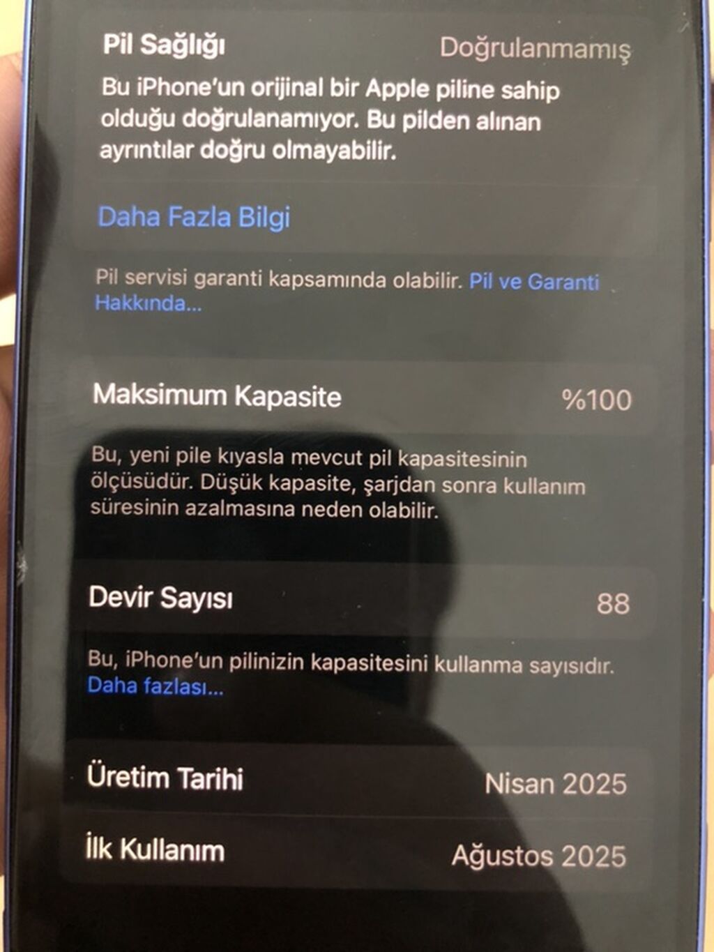 IPhone 16, 128 GB, Mavi, Simsiz şarj, Face ID — Apple iPhone, Masazır (7)