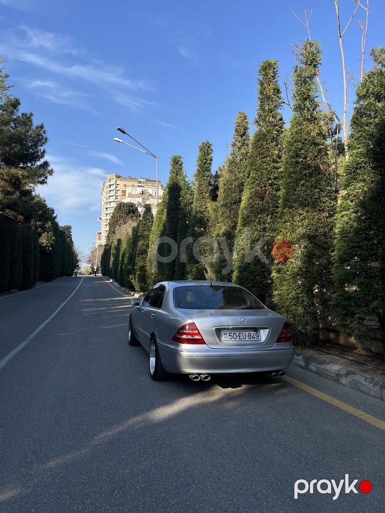Mercedes S 320, 3.2 L, 2000 il, 490 000 km — Avtomobillər, Bakı (5)