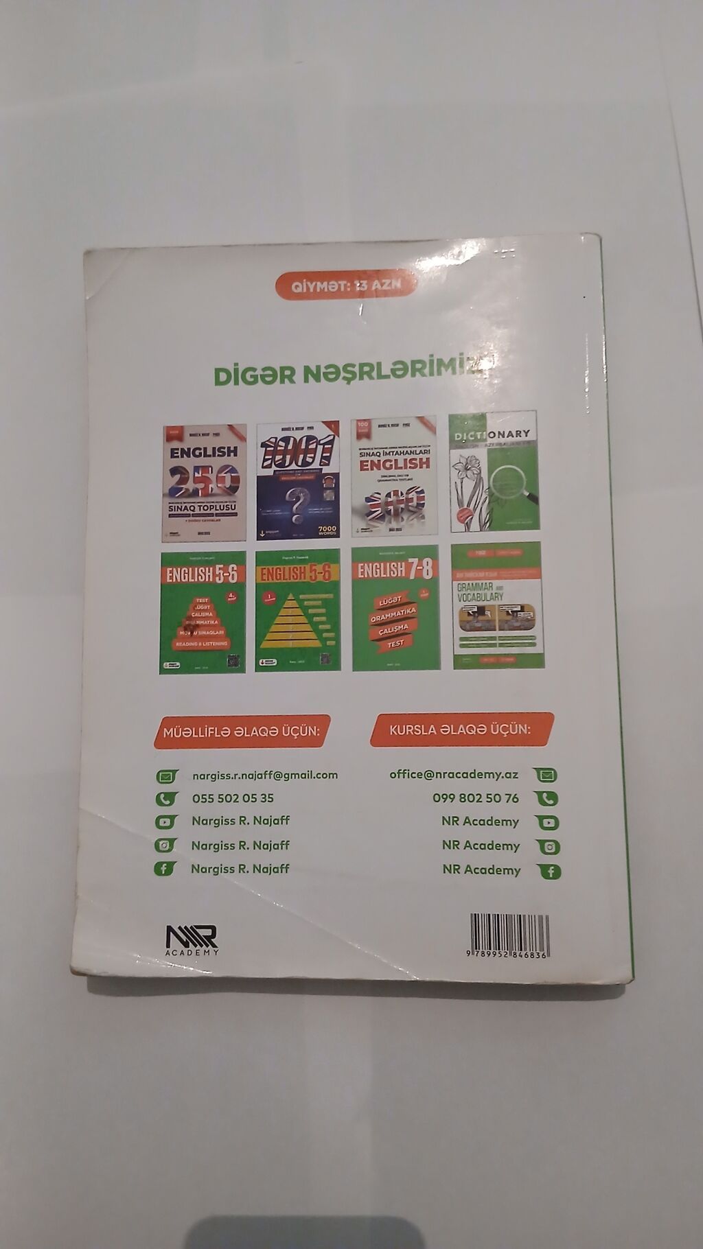 Məhsul: “İngilis Dili – Grammar & Vocabulary” (Nərgiz R. Nəcəf) — Kitablar və jurnallar, Bakı (2)
