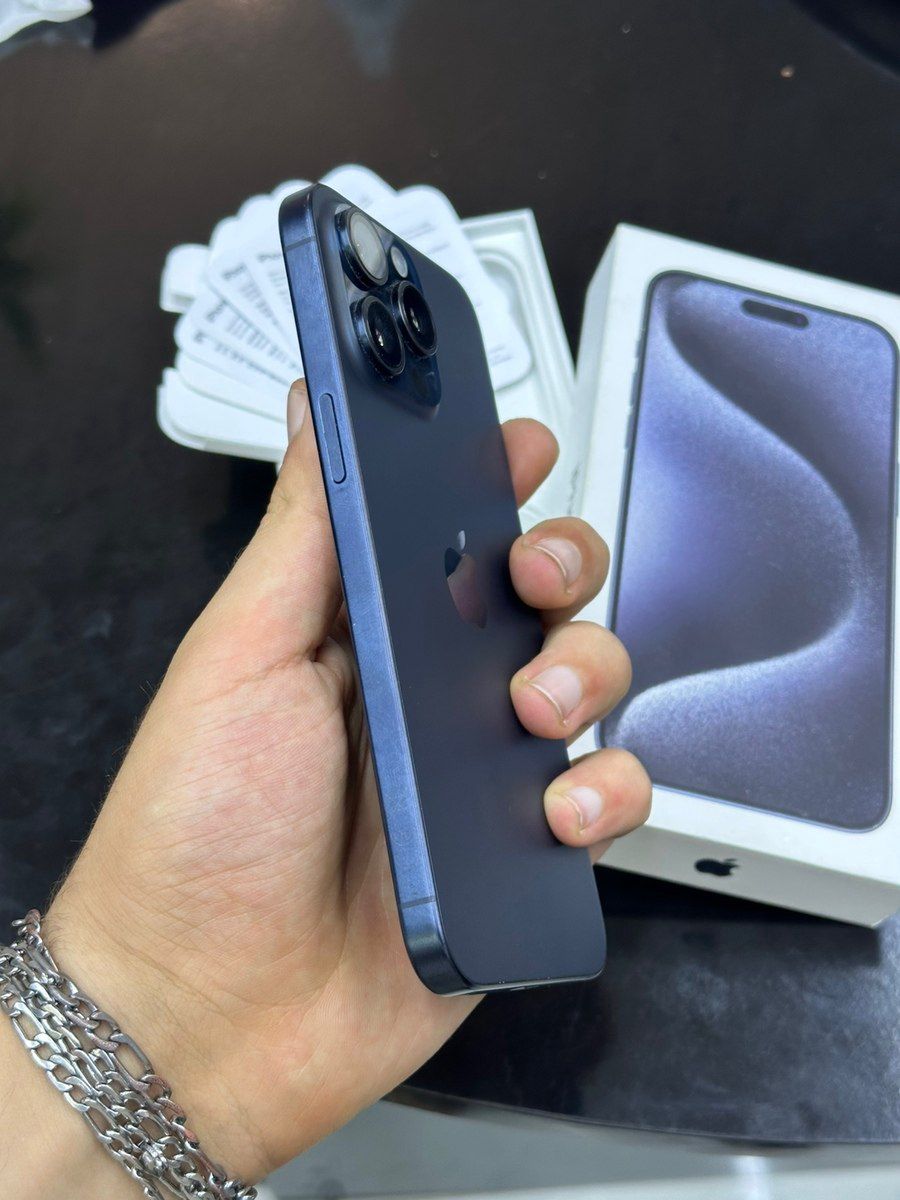Apple iPhone 15 Pro Max Blue Titanium 256GB/8GB — Mallar, Bakı (5)