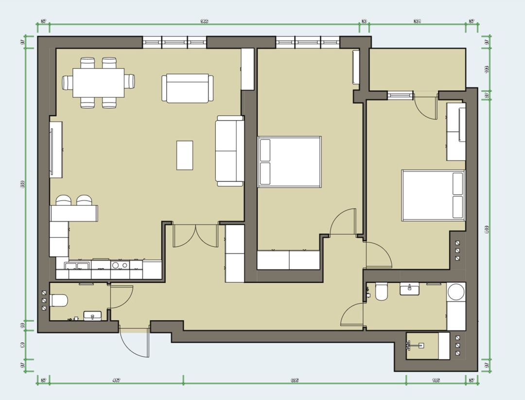 Satılır 3 otaqlı yeni tikili 113 m² — Mənzil, Bakı (11)