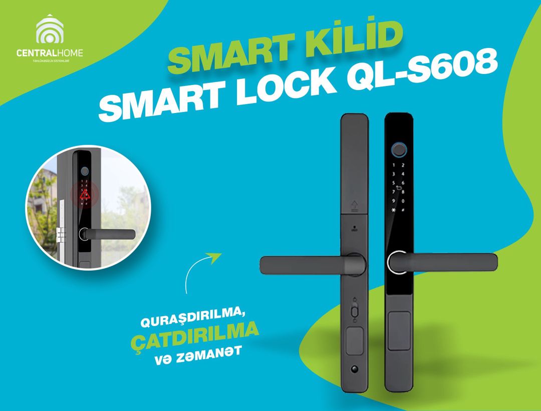 Smart (ağıllı) qapı kilidləri Smart Lock QL-S608 — Təhlükəsizlik sistemləri, Bakı