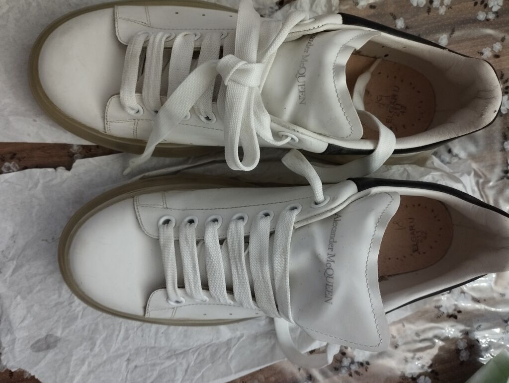 Alexander McQUEEN tərzində ağ kişi krossovkaları - Rəng: ağ, arxa — Şəxsi əşyalar, Bakı (3)