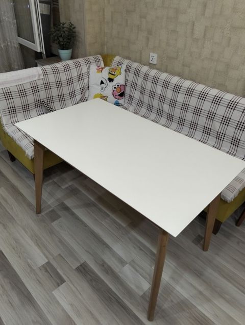Ağ stol – skandinaviya üslubunda, 120×70 sm — Bakı