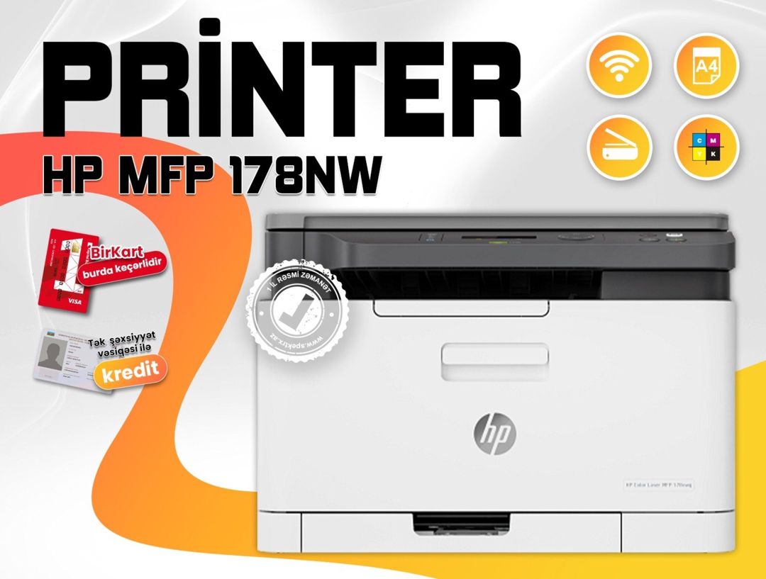 Printer "HP Color Laser MFP 178nw" — Elektronika, Bakı