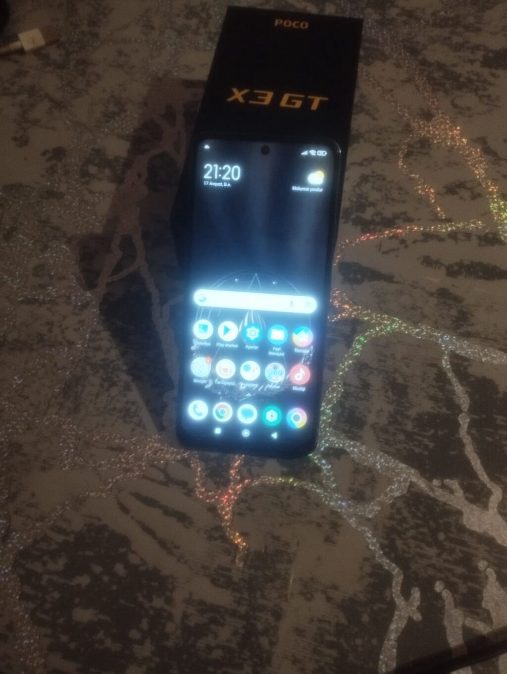Poco X3 GT, 256 GB, rəng - Yaşıl, Barmaq izi