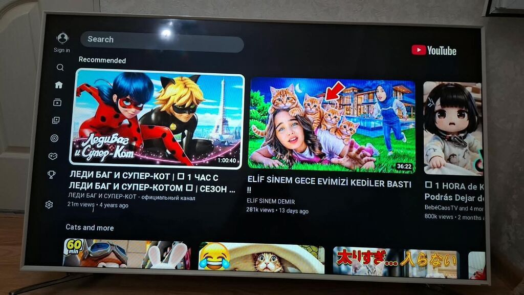 İşlənmiş Televizor Samsung LED ekran 55" Ünvandan götürmə — Televizorlar, Digah (2)