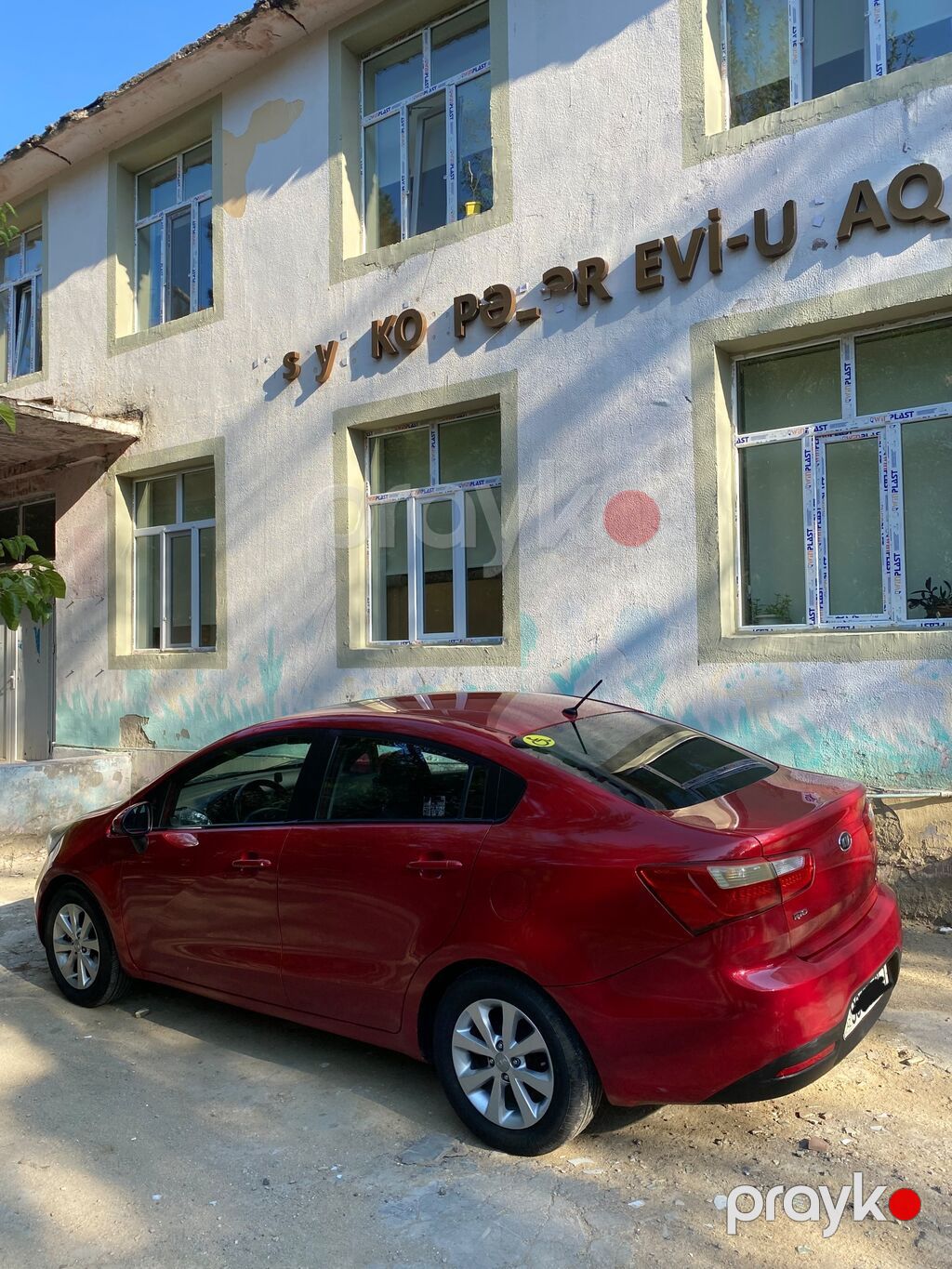 Kia Rio sedan – qırmızı rəng - Kuzov: 4 qapılı sedan, parlaq qırmızı — Avto, Bakı (5)