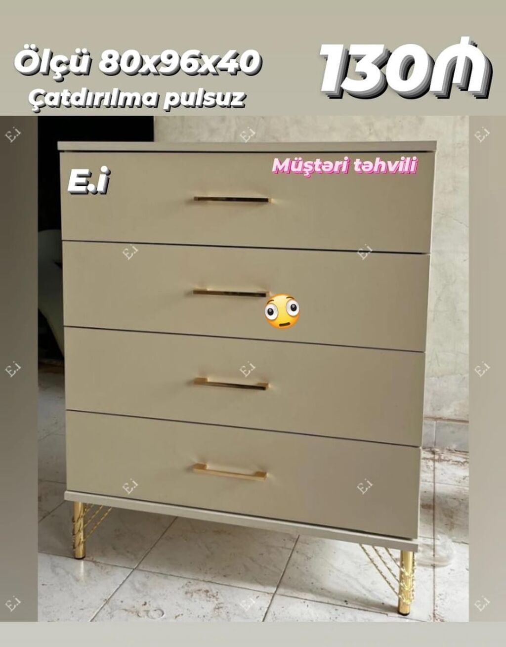 Mebel dəstləri – şkaf və komod modelləri 1) İdeal 3 qapılı dolab - — Mebel, Bakı (4)