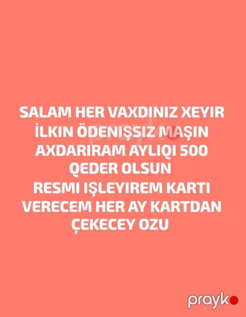 İlk ödənişsiz avtomobil axtarışı. Aylıq ödəniş: 500 AZN-ə qədər. Rəsmi