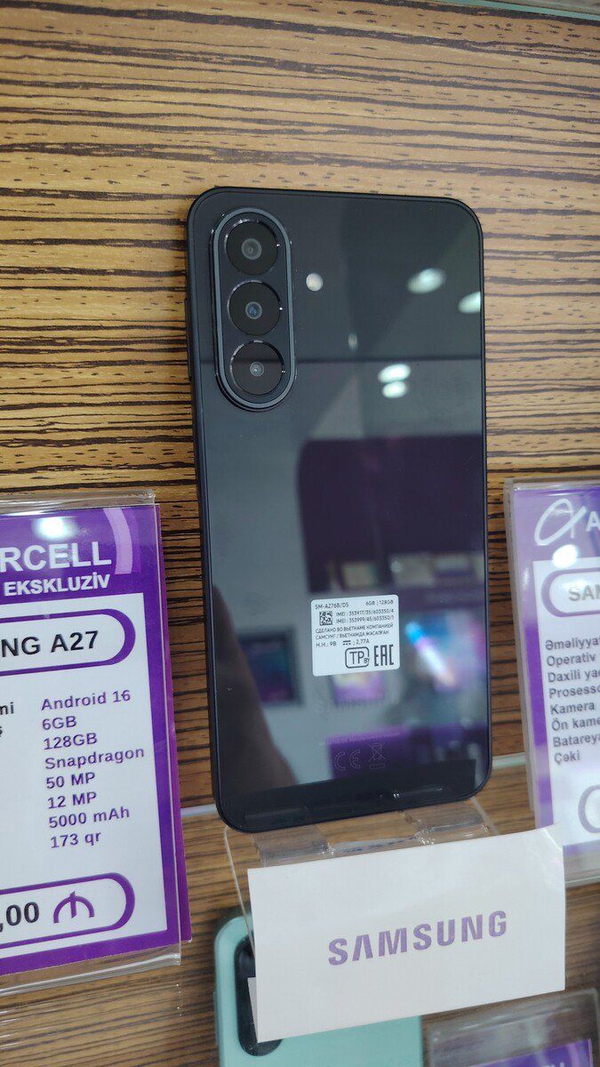 Samsung Galaxy A27 Black 256GB/8GB — Telefonlar və qadjetlər, Bakı (2)