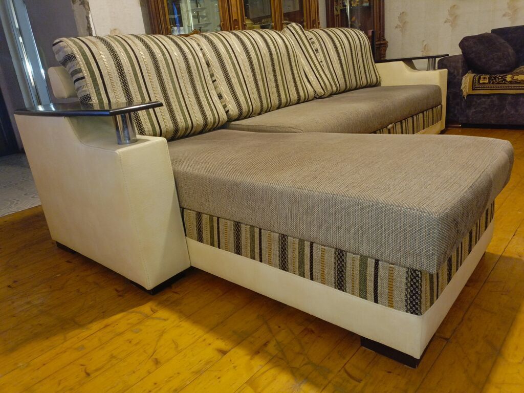 Divan-kravat, İşlənmiş, Açılan, Bazalı, Parça, Çatdırılma yoxdur — Mebel, Bakı (9)