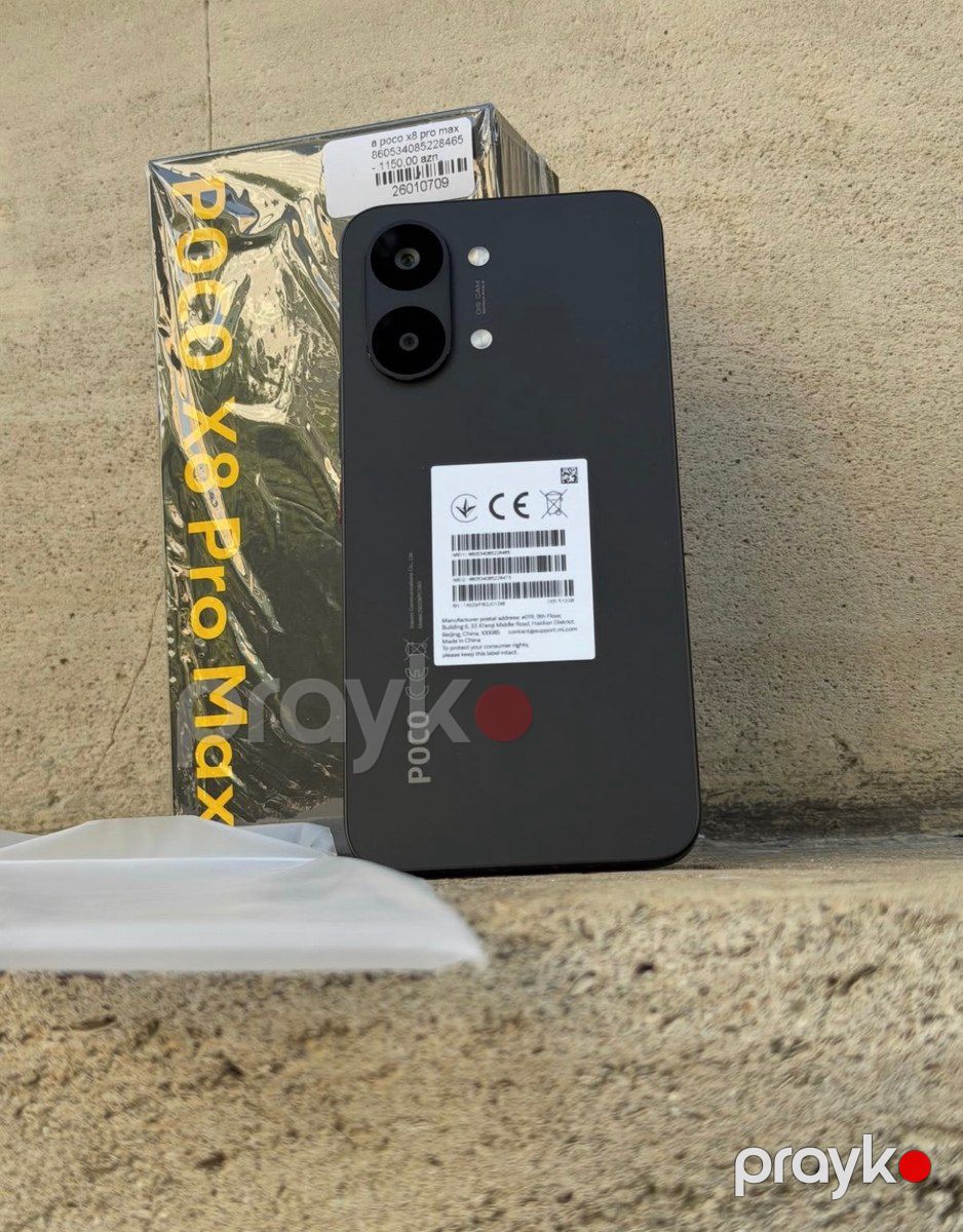 Xiaomi Poco X8 Pro Max Black 512GB/12GB — Smartfonlar, Bakı (3)