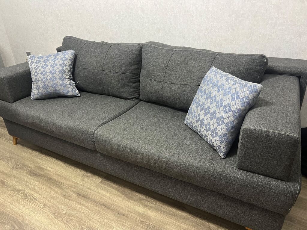 Mebel: 3 yerlik divan - Rəng: Tünd boz (neytral, istənilən interyerə — Mebel, Bakı
