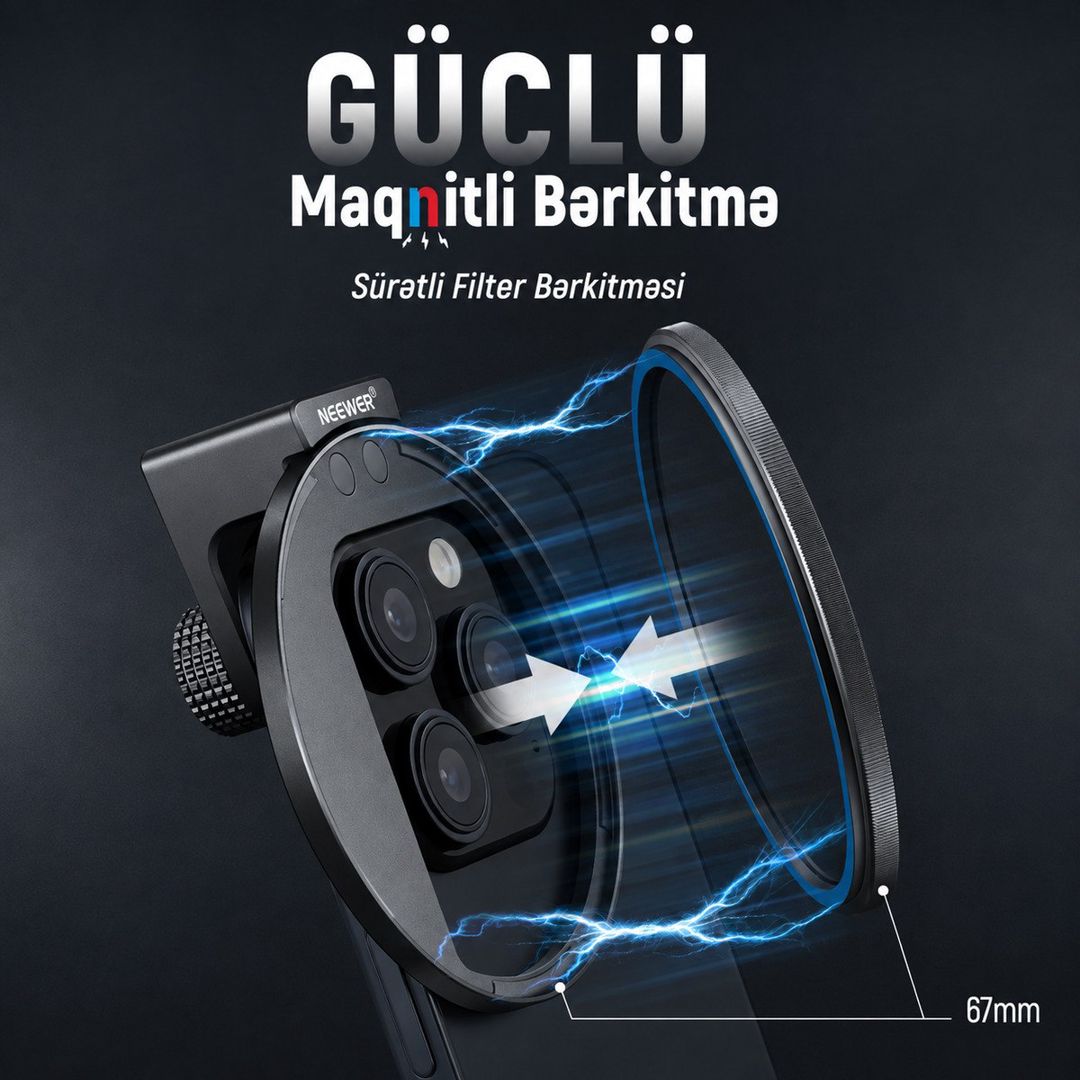 Neewer 67 mm CPL telefon filteri — Elektronika, Bakı (7)