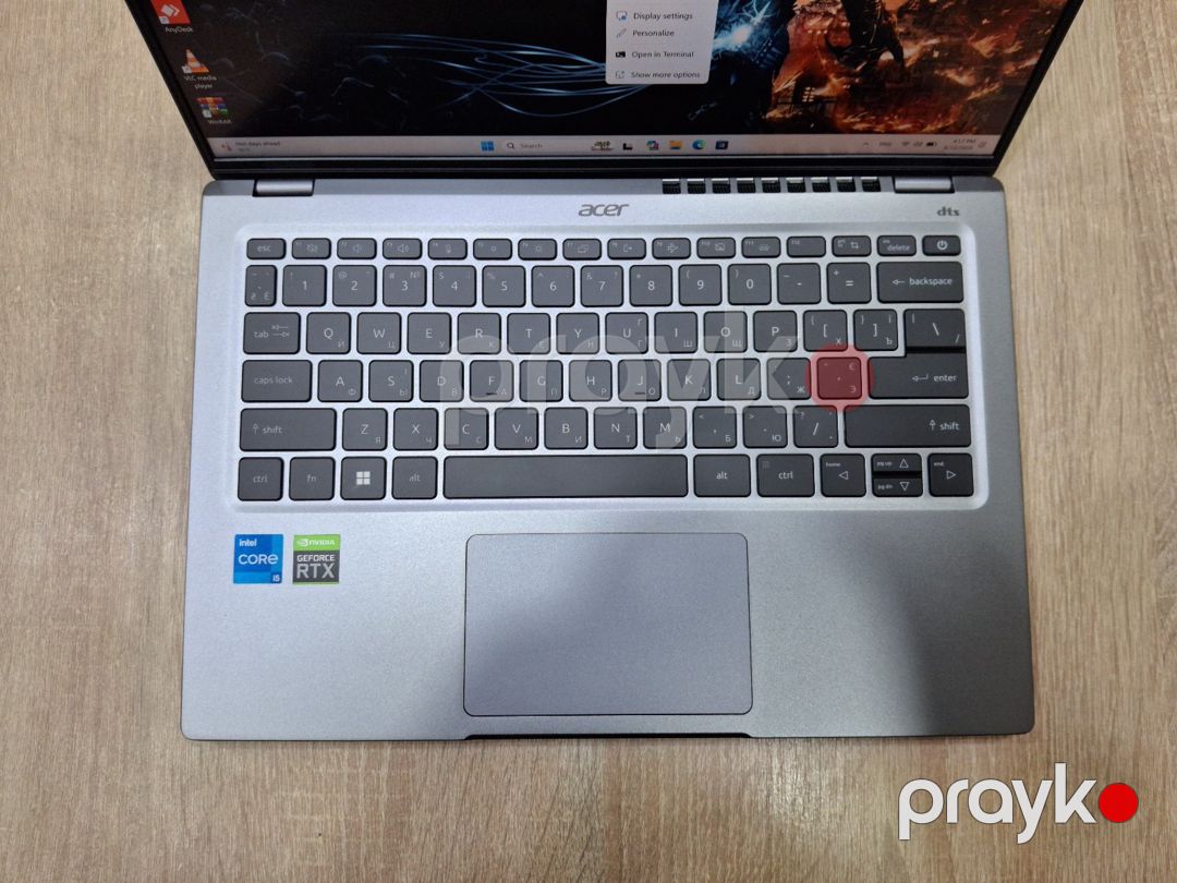 Noutbuk Acer Swift i5 1240P 16Gb Ram Rtx3050ti 4gb — Elektronika, Bakı (9)