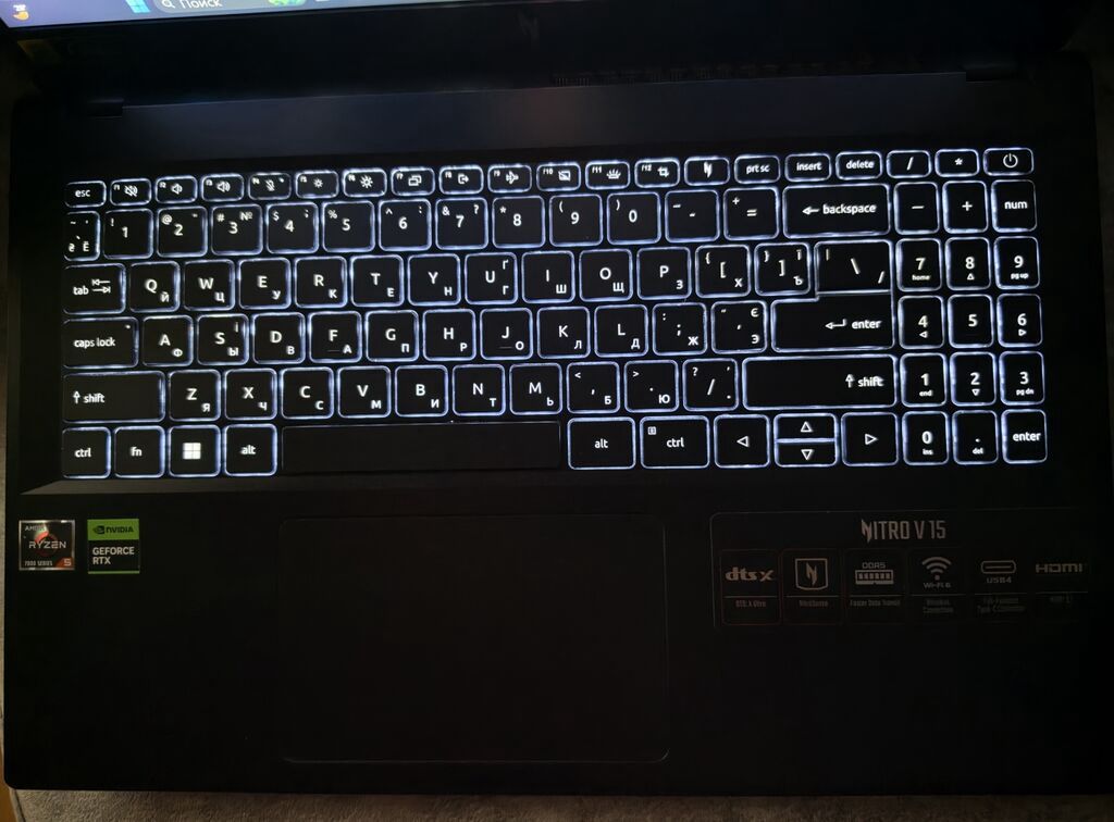 İşlənmiş Acer Nitro, 15.6 ", AMD Ryzen 5, 512 GB, Ünvandan götürmə — Acer, Bakı (4)