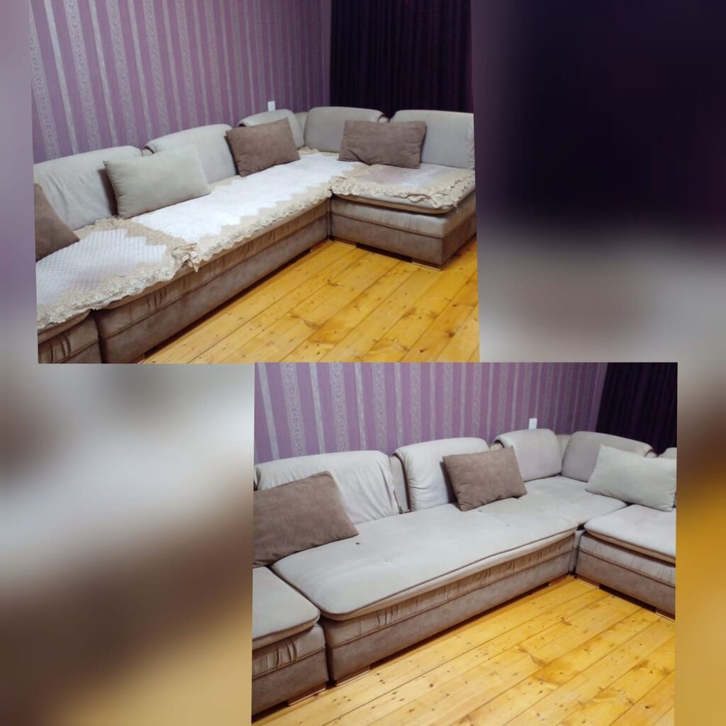 Kunc divan 400 azn satilir‼️olcu 4×2 unvan yeni gunesli l5904m sekine — Mebel, Bakı