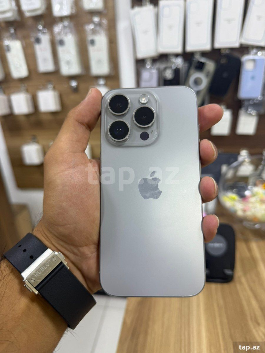Apple iPhone 15 Pro Natural Titanium 128GB/8GB — Telefonlar və qadjetlər, Bakı (2)