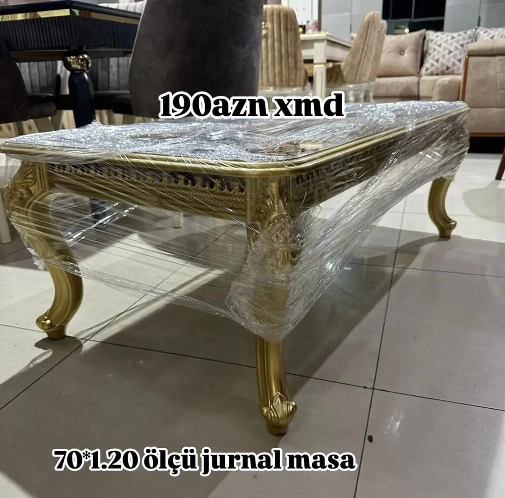 Düz masa, Açılmayan, Təkərsiz, Zəmanətsiz — Mebel, Xırdalan (6)