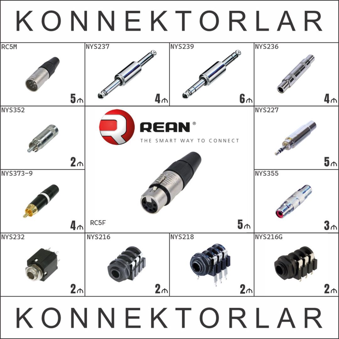 Neutrik, Rean konnektorlar — Musiqiə alətləri, Bakı (6)