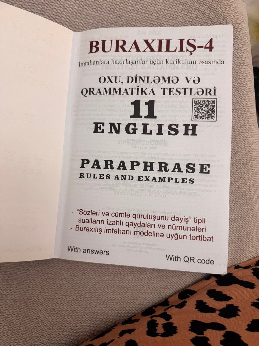 İnglis dili dərslik Paraphrase — Mallar, Bakı (3)