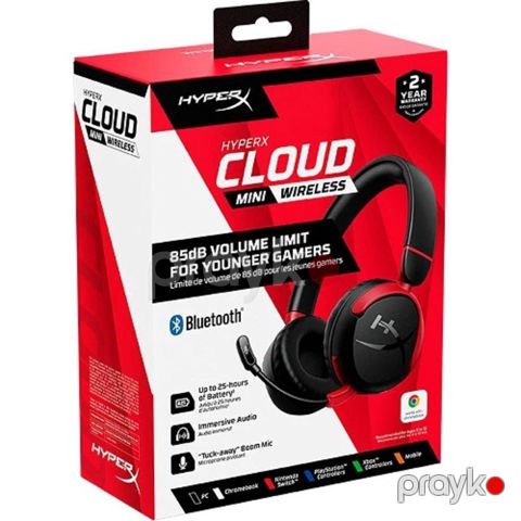Qulaqlıq HyperX Cloud Mini Black Wireless Gaming Headset (7G8F1AA)