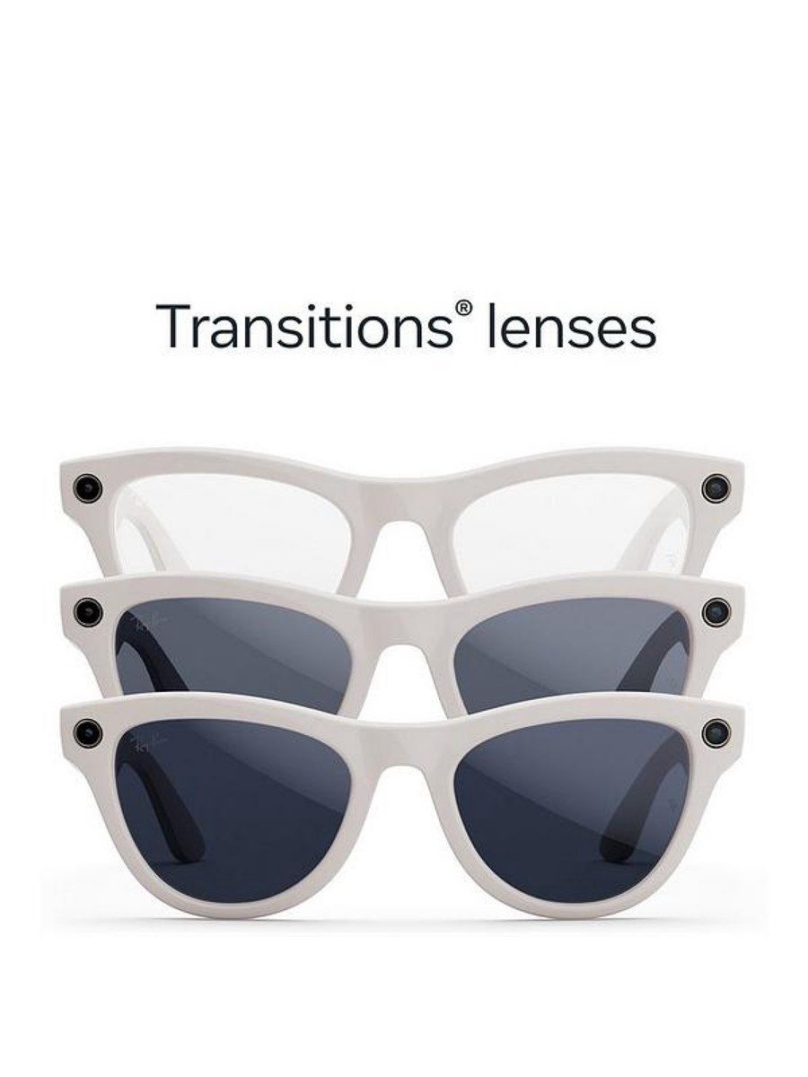 Ray-Ban Meta Skyler — Chalk Grey / Transitions — Elektronika, Bakı (2)