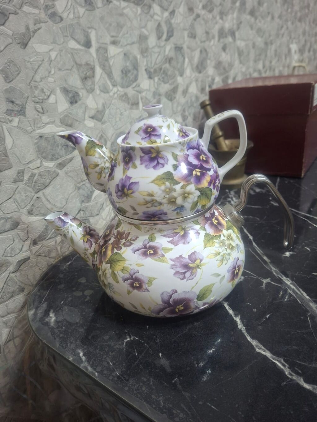 Çay dəsti, rəng - Ağ, Farfor