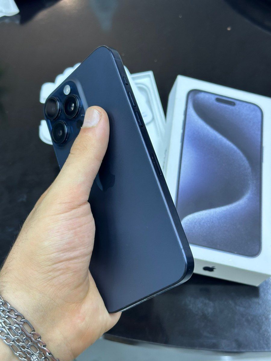 Apple iPhone 15 Pro Max Blue Titanium 256GB/8GB — Mallar, Bakı (7)