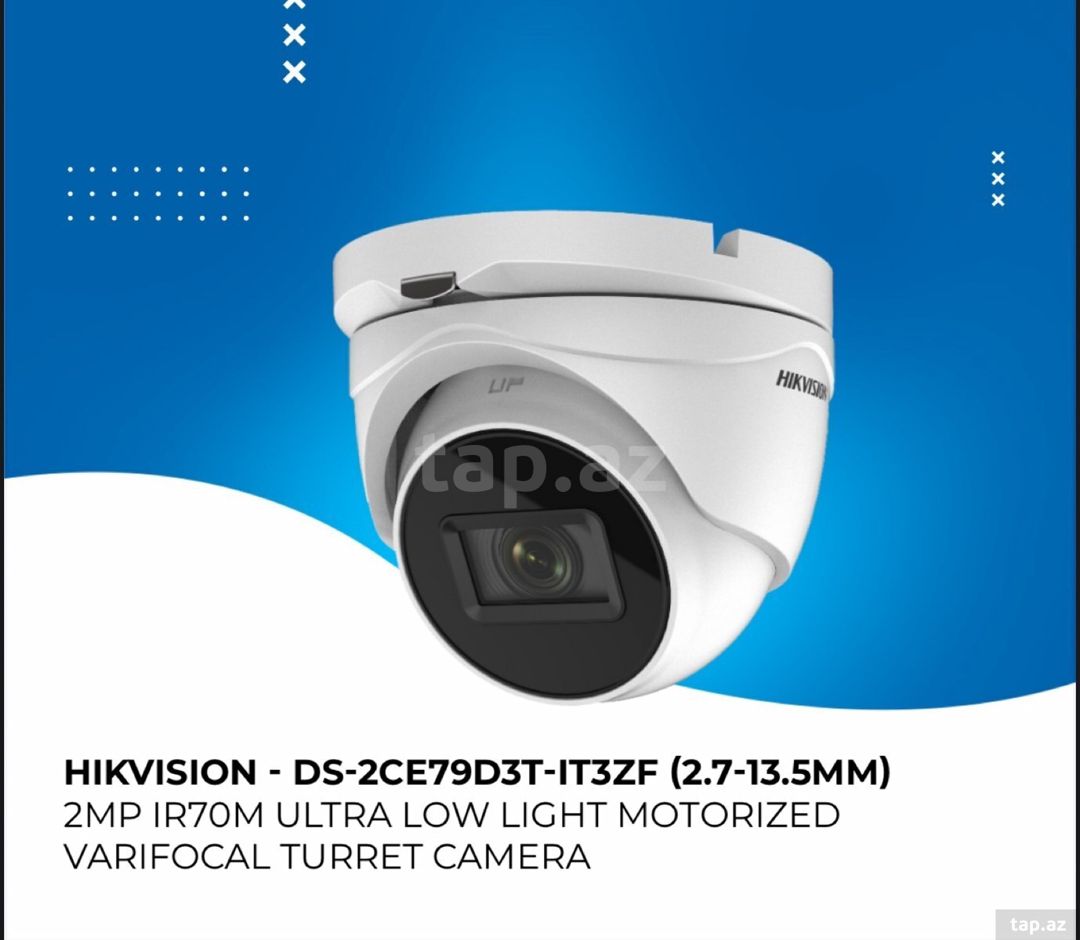 Kassa kamerası HIKVISION - DS-2CE79D3T-IT3ZF (2.7- — Təhlükəsizlik sistemləri, Bakı