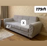 Model: Yumşaq oturacaqla 3 nəfərlik divan Qiymət: 179₼ (şəkildə — Furniture