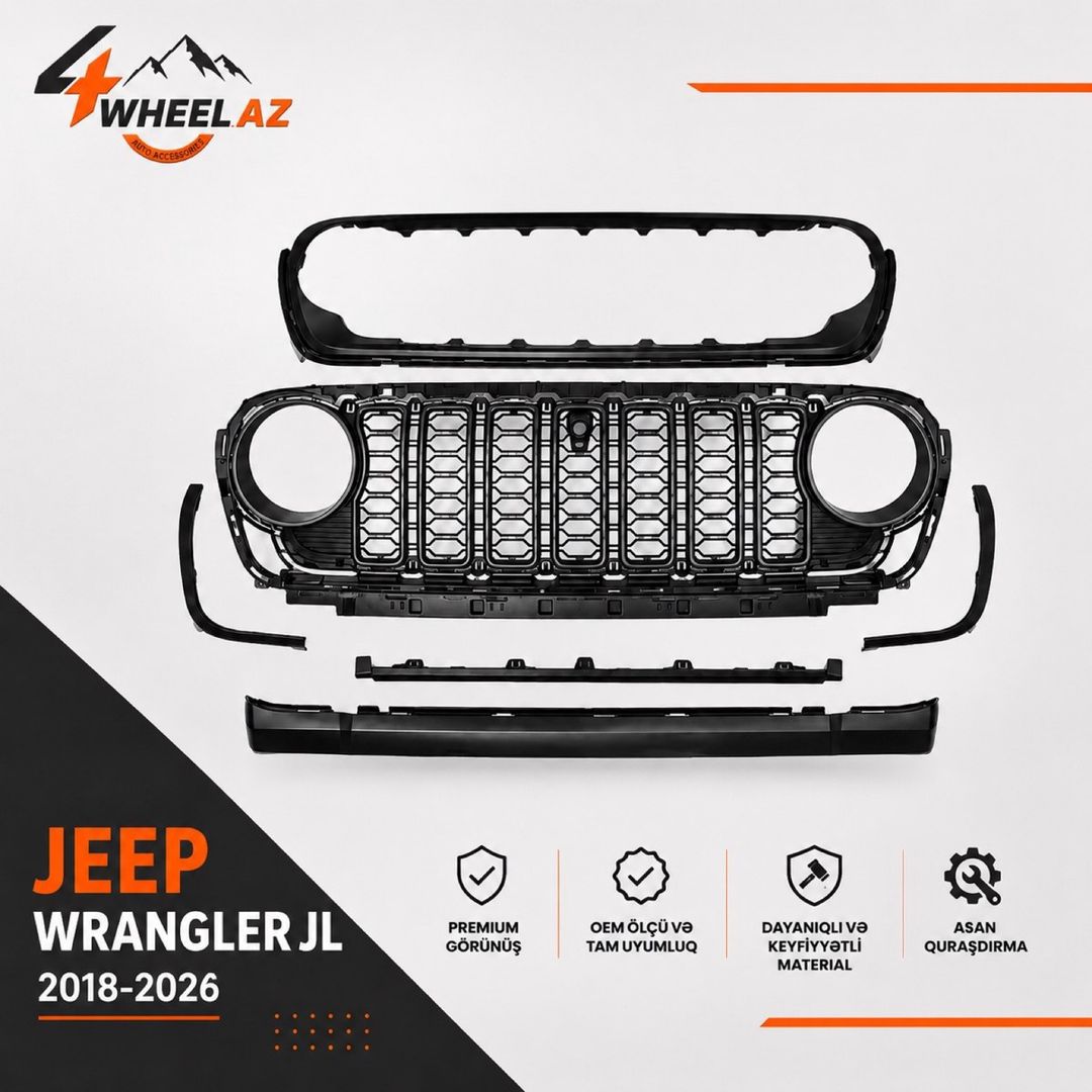 Jeep Wrangler JL 2018-2026 radiator barmaqlığı — Ehtiyat hissələri və aksesuarlar, Bakı