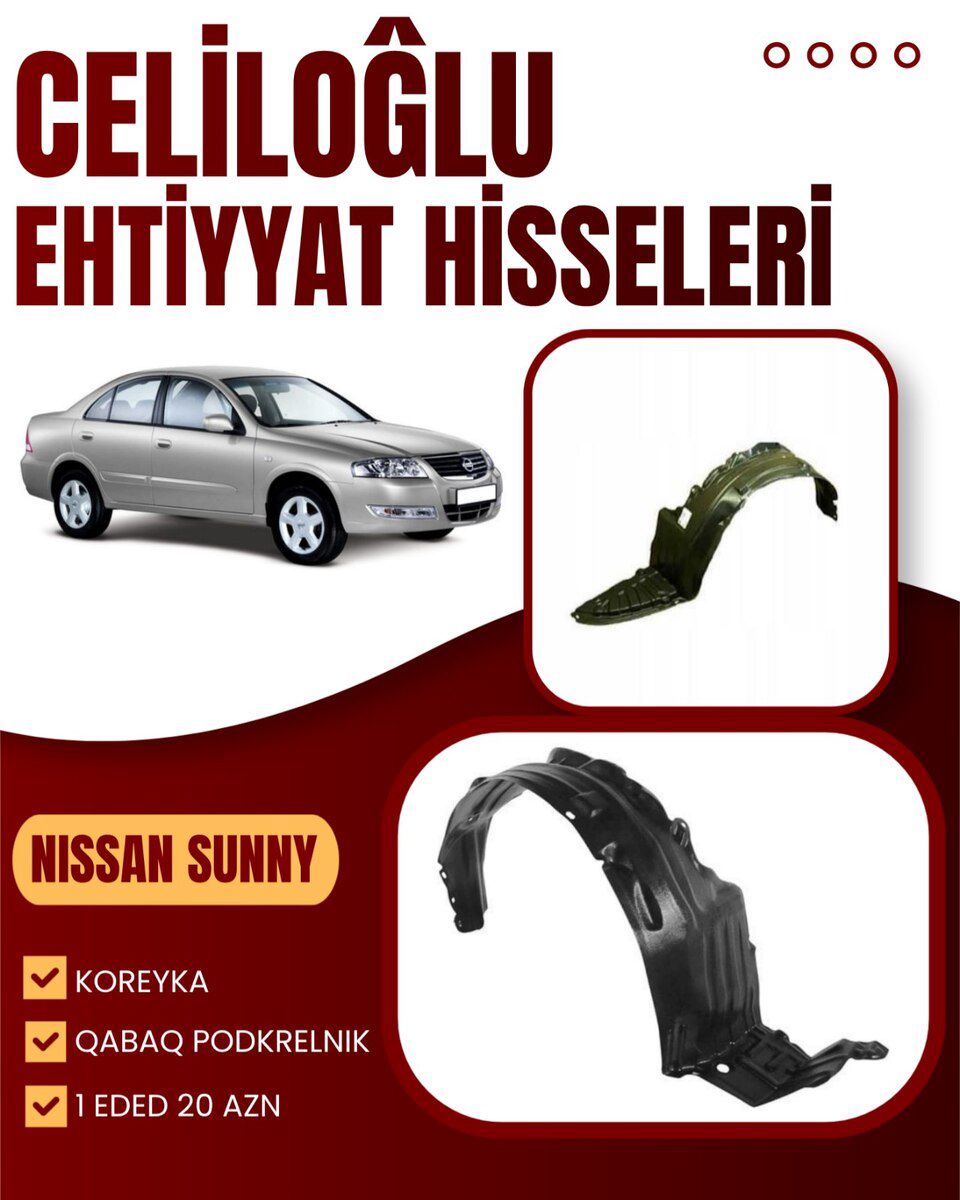 NISSAN Sunny qabaq qanaq altısı — Ehtiyat hissələri və aksesuarlar, Bakı
