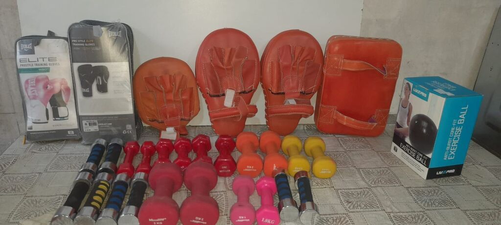 Fitnes və döyüş idmanları üçün avadanlıq seti 2 ədəd boks əlcəyi 2 — İdman və istirahət, Digah (5)
