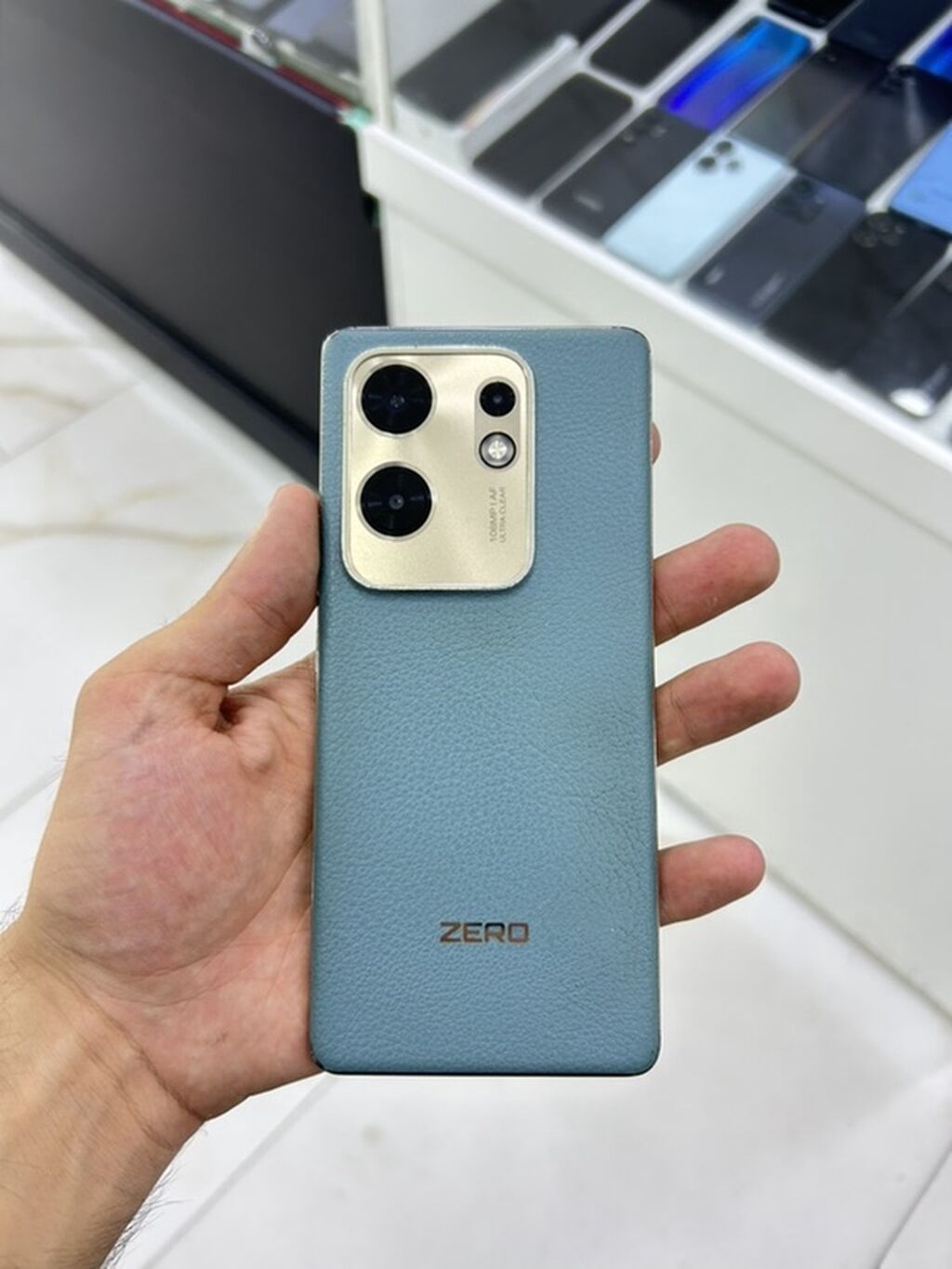 Infinix Zero 30, 256 GB, rəng - Göy, Simsiz şarj, Face ID — Infinix, Gəncə