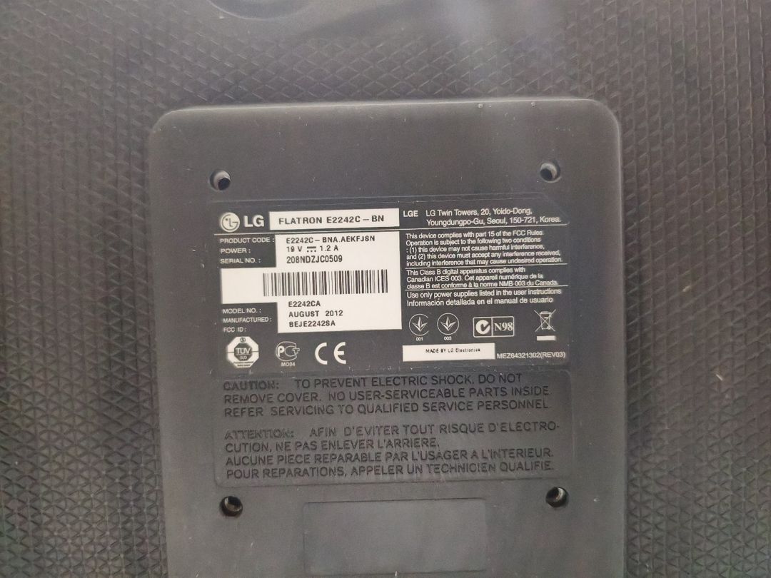 Monitor LG Flatron E2242 — Elektronika, Bakı (2)