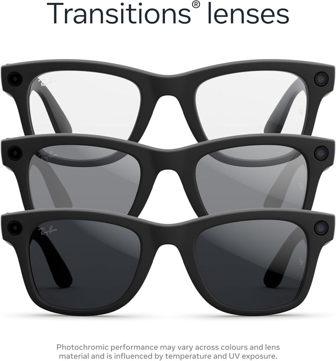 Ray-Ban Meta Wayfarer Gen 2 Matte Black / Transitions Grey — Elektronika, Bakı