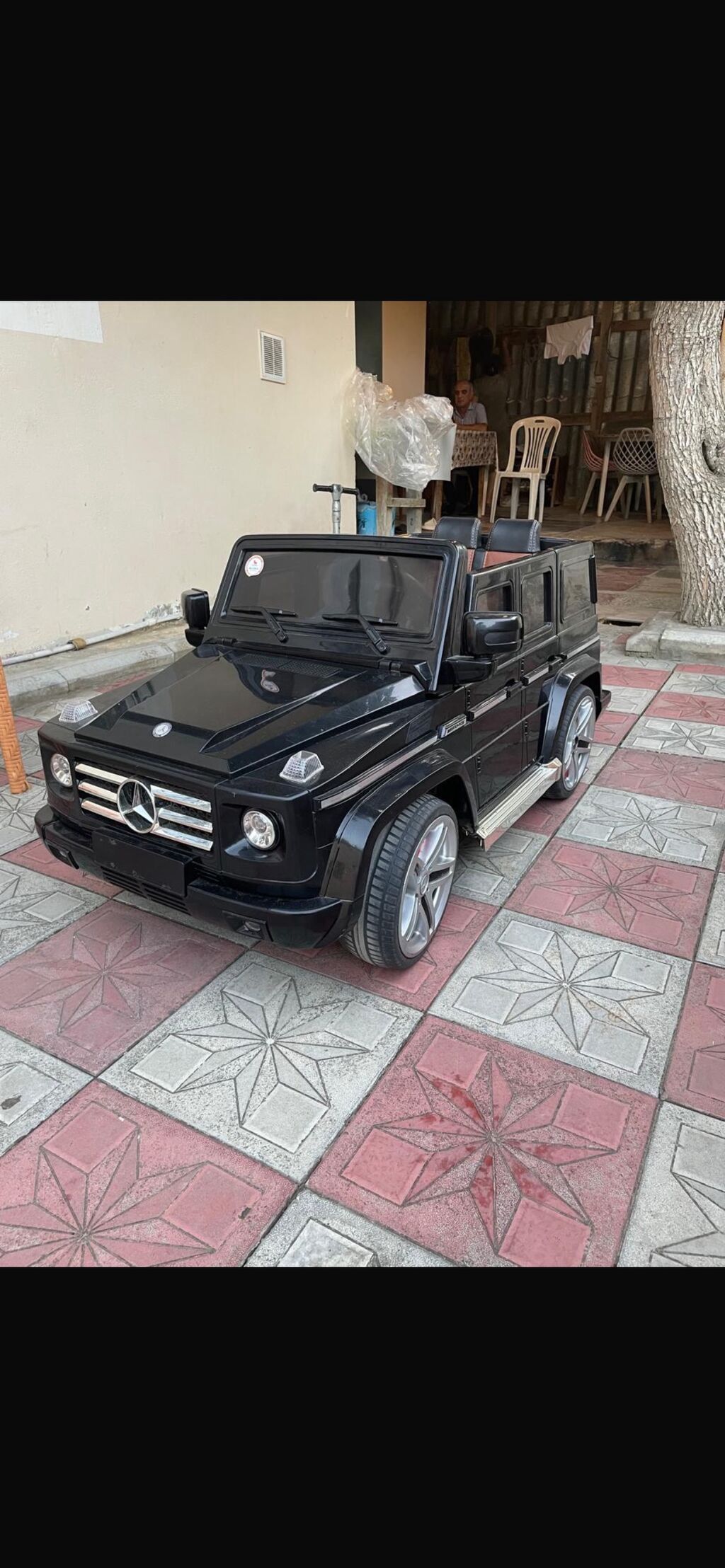 Uşaq üçün elektrikli minik maşını – qara rəng, krossover/SUV tərzində — Mallar, Saray (3)