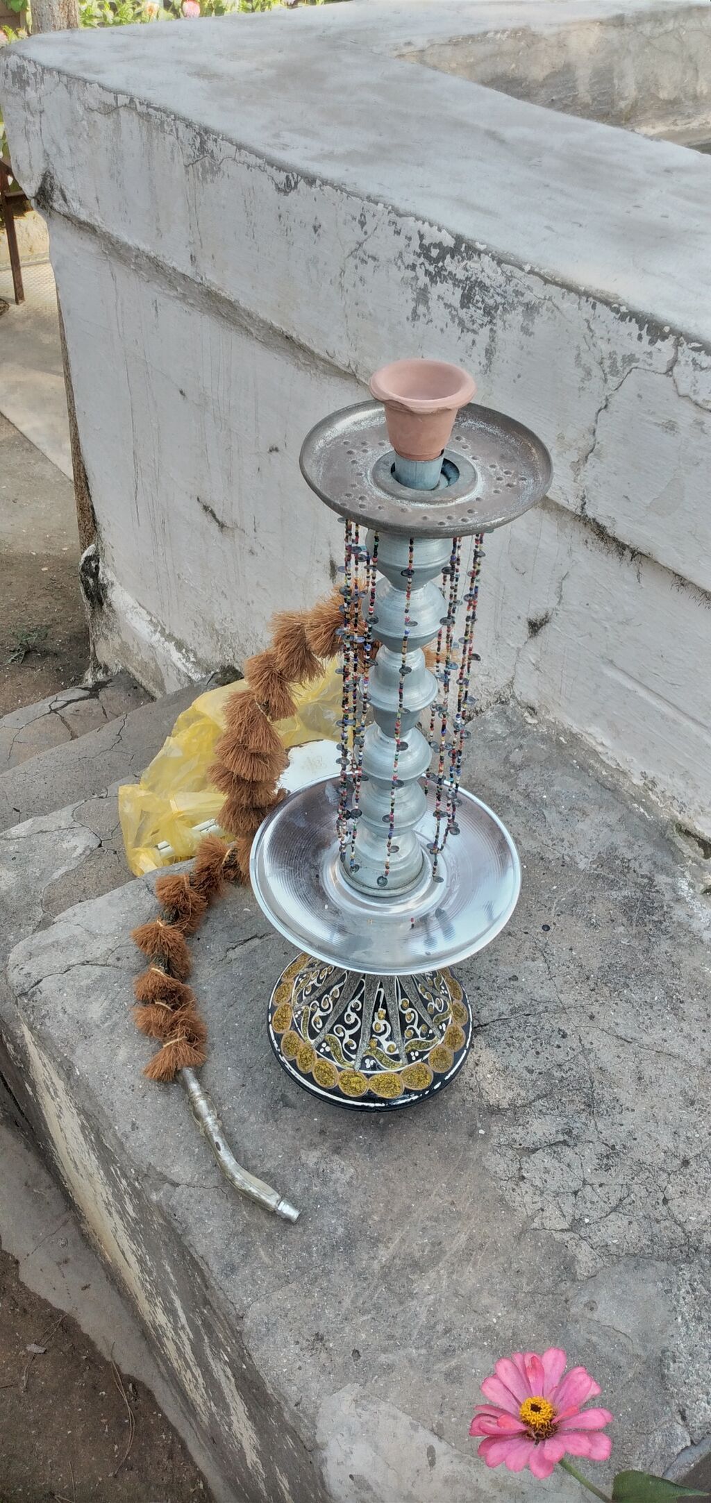 Nargilə dəsti - Klassik dizaynlı, keramika kasalı nargilə - Metal — Gözəllik və sağlamlıq, Digah (3)