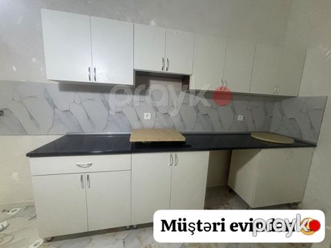 Müştəri evindən Yeni mətbəx 350₼. Ölçü 3.03. Çatdırılma,quraşdırılma — Bakı
