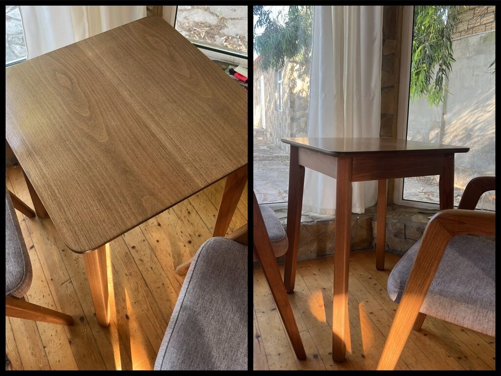 🌙Nure (Restoran ucun) 🪑 Stol və stullar satılır 🔹 Kiçik stol: 60×60 — Mebel, Bakı
