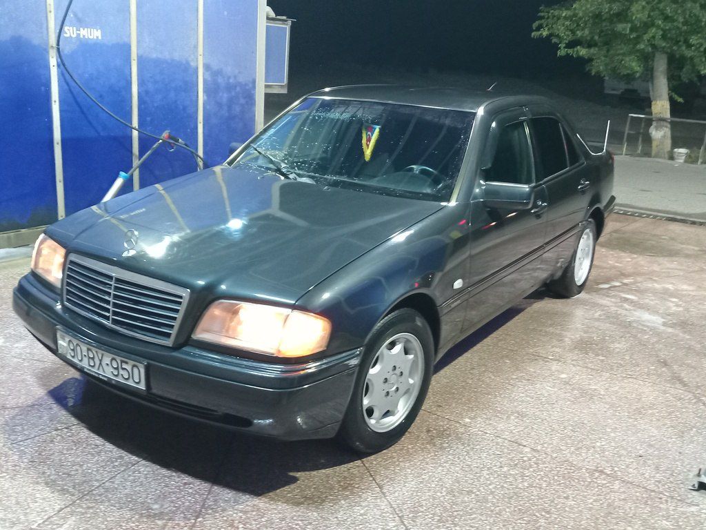 Mercedes C 200, 2.0 L, 1995 il, 32 000 km — Avtomobillər, Şəmkir (10)