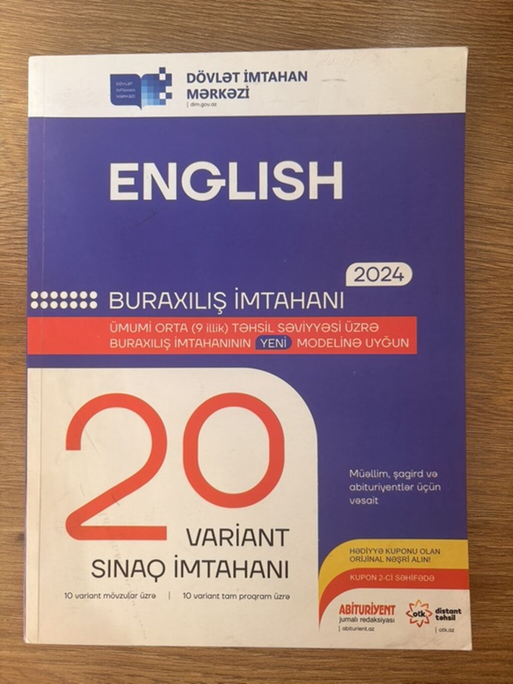 Məhsul: İngilis dili – Buraxılış imtahanı 2024 üçün 20 variant sınaq — Kitablar və jurnallar, Bakı