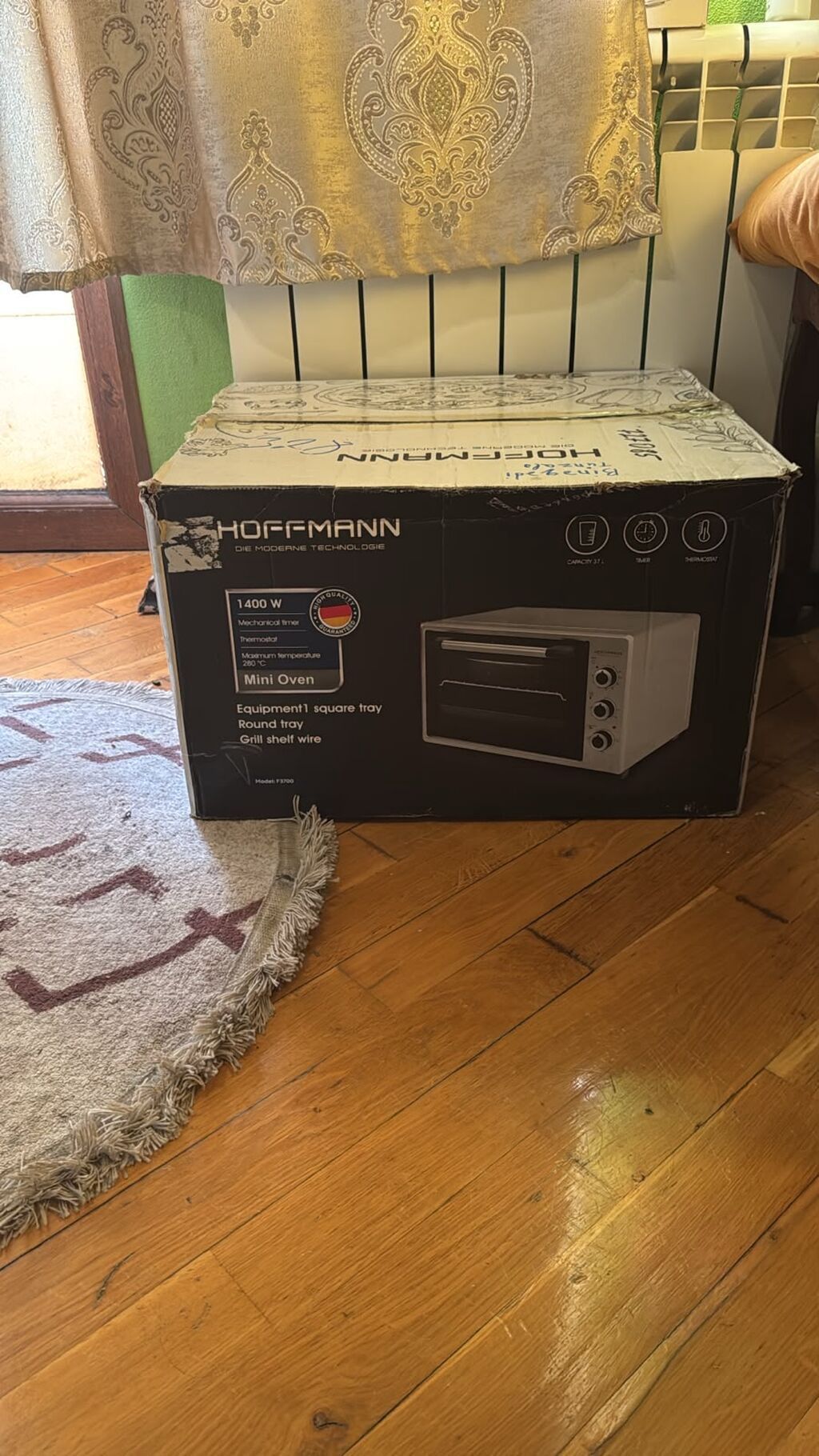 Hoffmann Mini Oven – elektrik soba Xüsusiyyətlər: YENİ - Güc: 1400 W