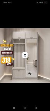 Möhtəşəm model dəhliz dolabı – 319 AZN - Rəng: açıq ağac/boz tonları — Goods