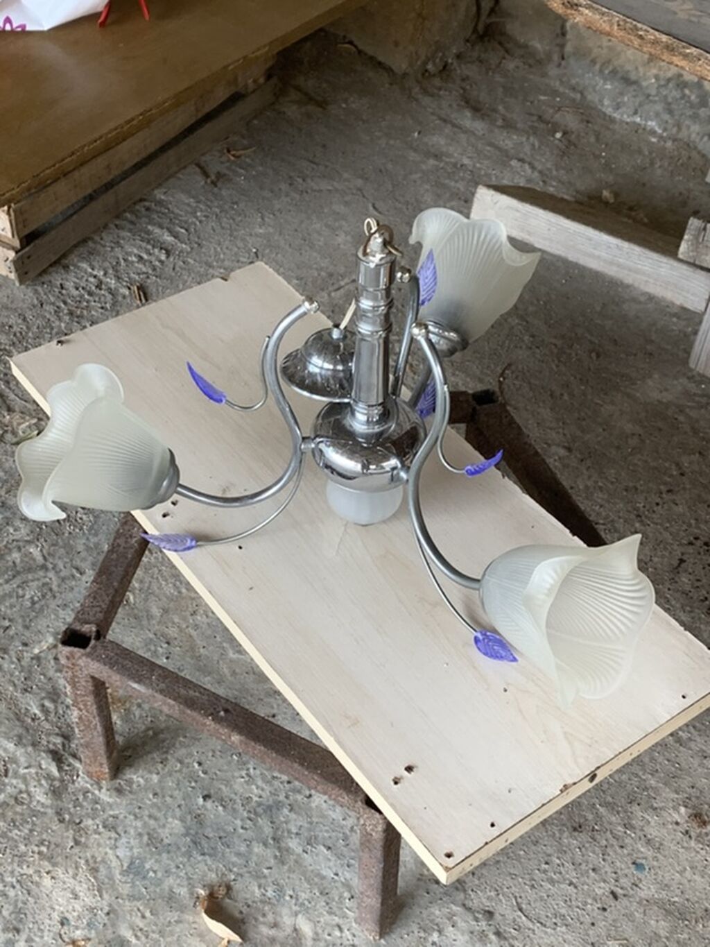 Çılçıraq, 3 lampa, Metal — İşıqlandırma, Digah (3)