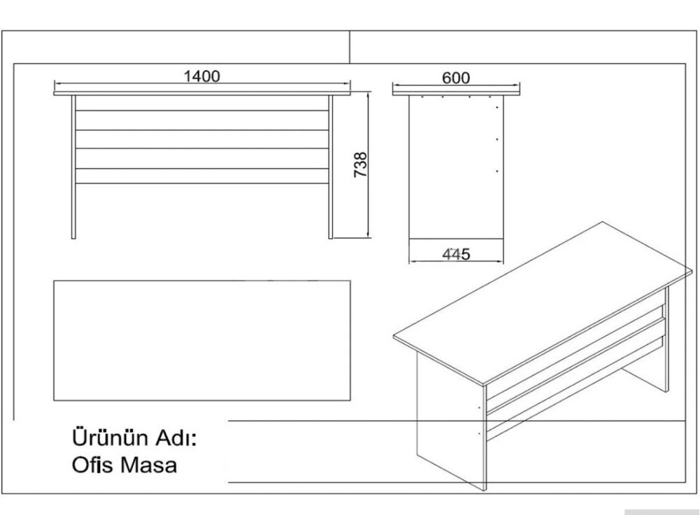 Ofis mebel dəsti Ağ rəng — Ofis mebeli, Bakı (2)