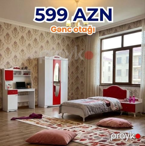 Qız üçün, Yeni, Təknəfərlik çarpayı, Yazı masası — Bakı
