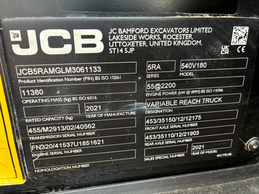 JCB 540-180 2017 | 18M Teleskopik Yükləyici | 6.957 Saat | Joystick | A/C — Avto, Bakı (8)
